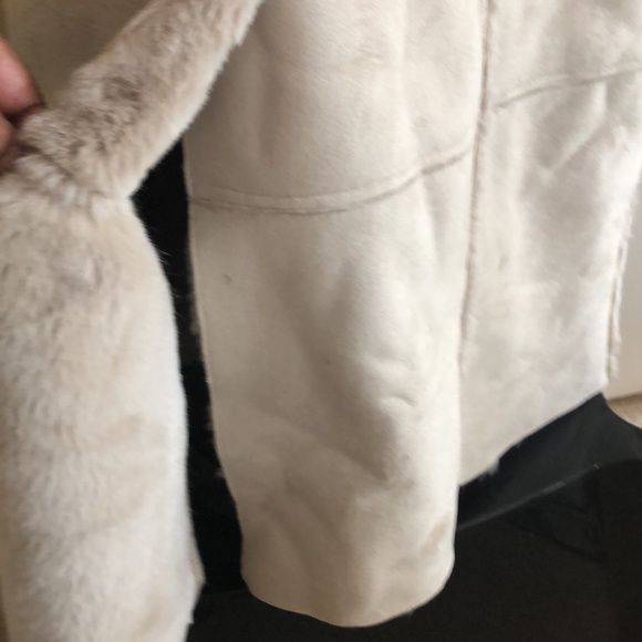 Fu Da New York Full Length Coat | Beautiful Faux Suede/Fur inside Coat. Size L - Picture 5 of 7